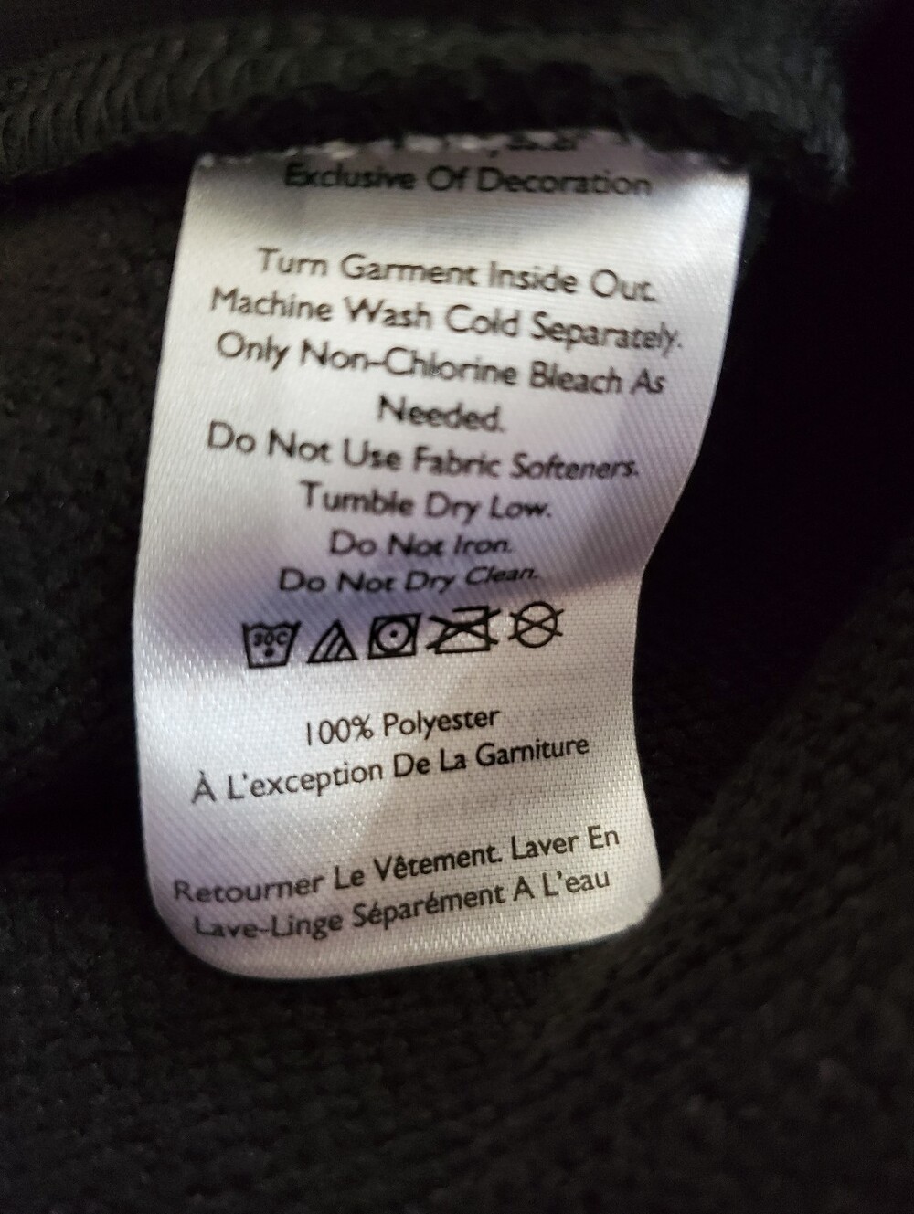 Eddie Bauer Chill Out Plush Sherpa Fleece Hooded Sweatshirt Black Unisex - Picture 10 of 13